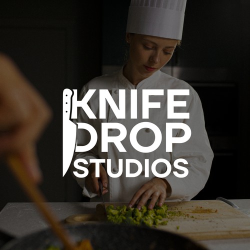 knife drop studios logo design
