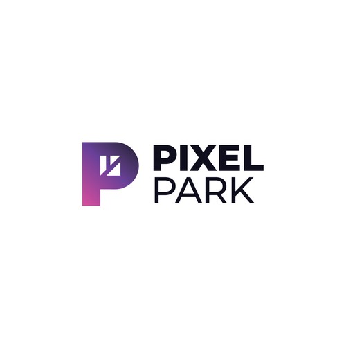 Bold logo concept for Pixel Park