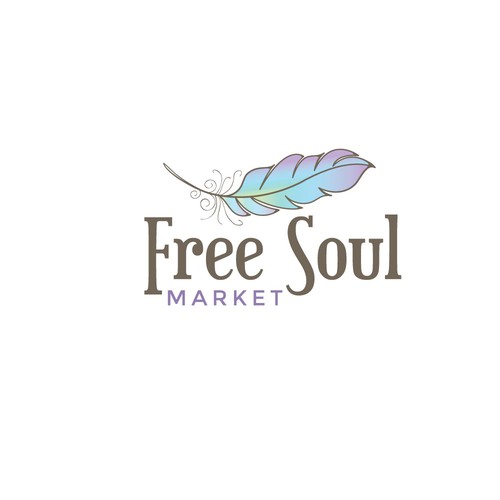 Bold logo for a market