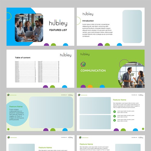 Canva Presentation Template Design for Hubley
