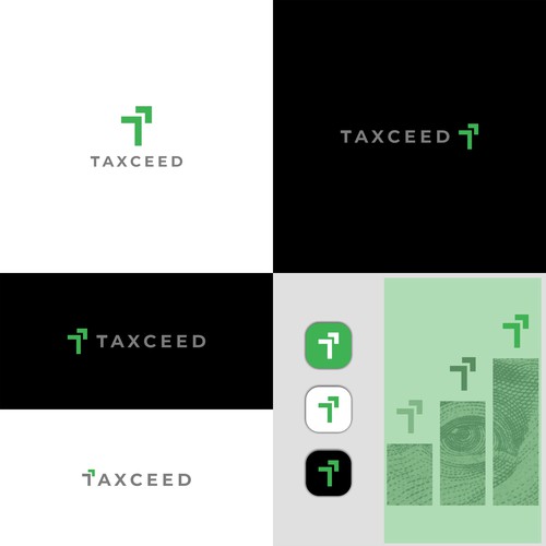 Design a hip, clever logo for a modern accounting firm: Taxceed.