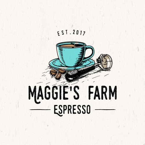 a logo for premium espresso coffee bar
