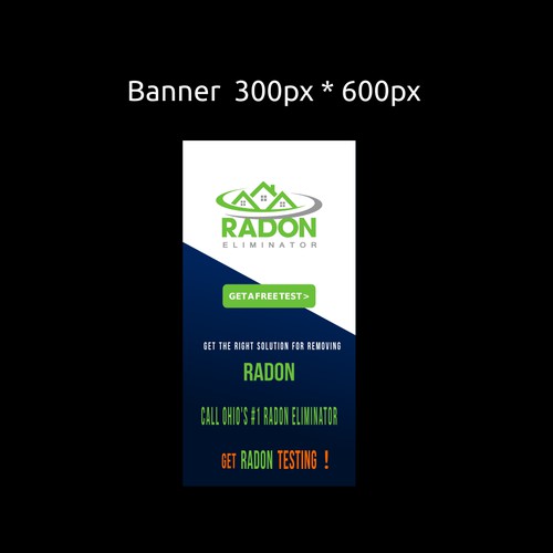 Banner ad concept for Radon Eliminator