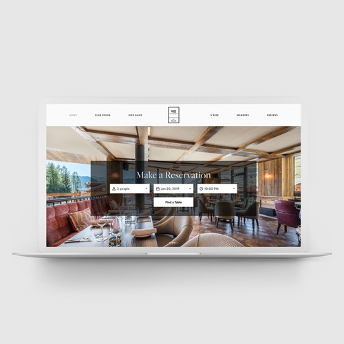 Squarespace website for Swiss Restaurant