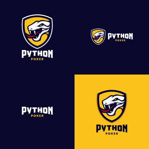 Python Poker Logo Design