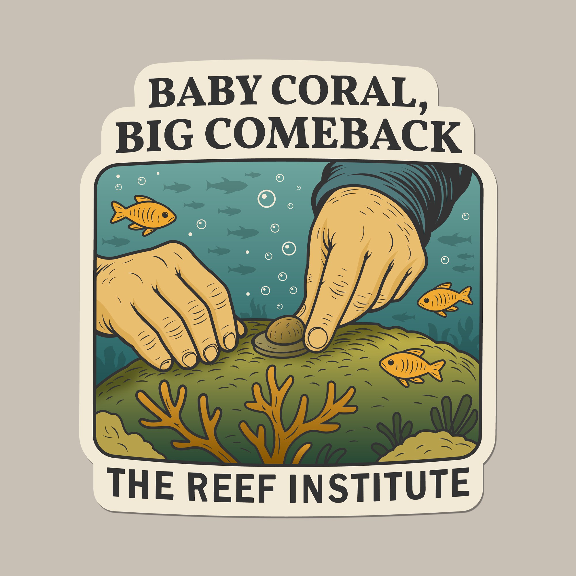 Sticker Design for Coral Conservation!