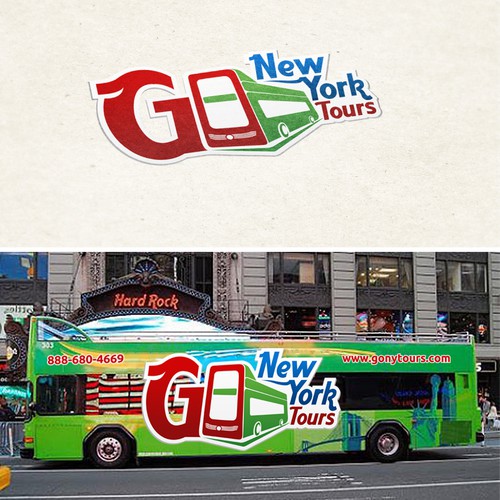 Create a logo for buses and attractions throughout New York City!