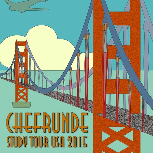 Design a retro "tour" poster for a special event at 99designs!