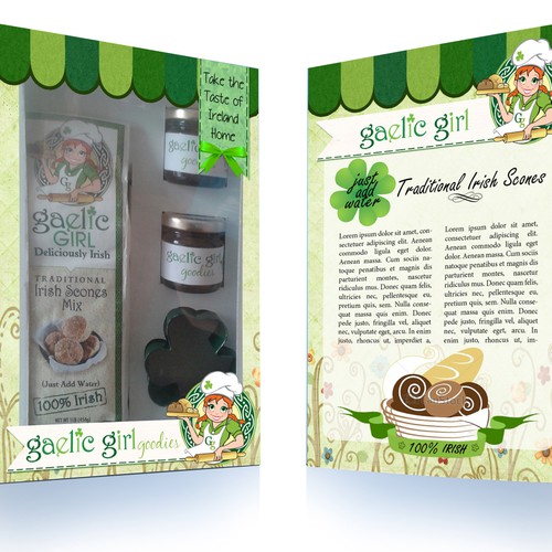 Irish Bread Mix Gift Set Design for Gaelic Girl Goodies