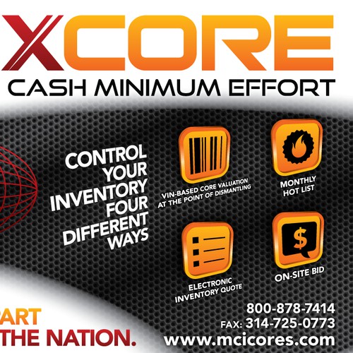 MAXCORE - Half Page Ad Design