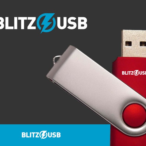 Create a brand logo for Blitz USB