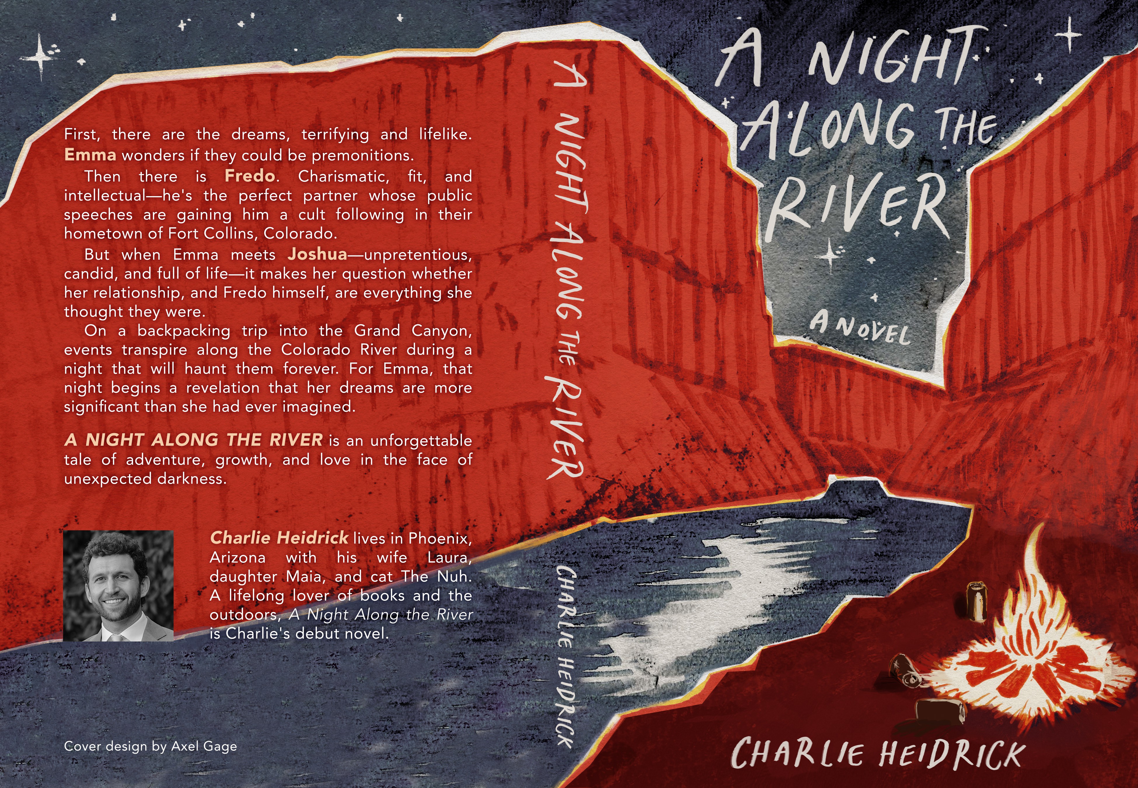 Book cover featuring a campsite along the Colorado River in the Grand Canyon