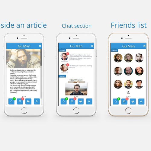 App design for Gu Man