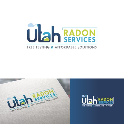 Create a clean feeling yet authoritative logo for Utah Radon Services