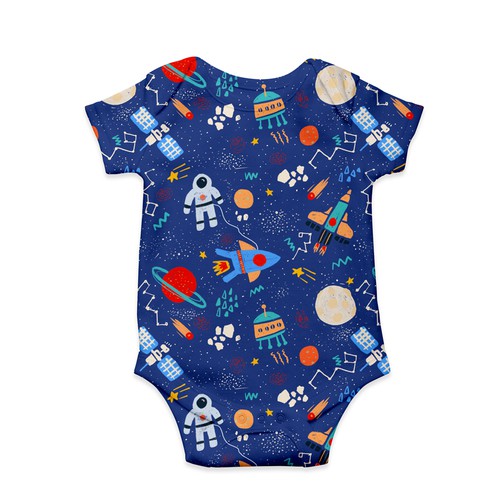 Space baby pattern