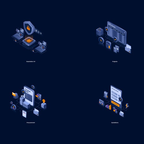 Software Payment Isometric
