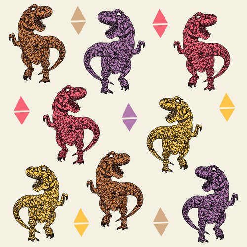 Dinosaurus Seamless Pattern