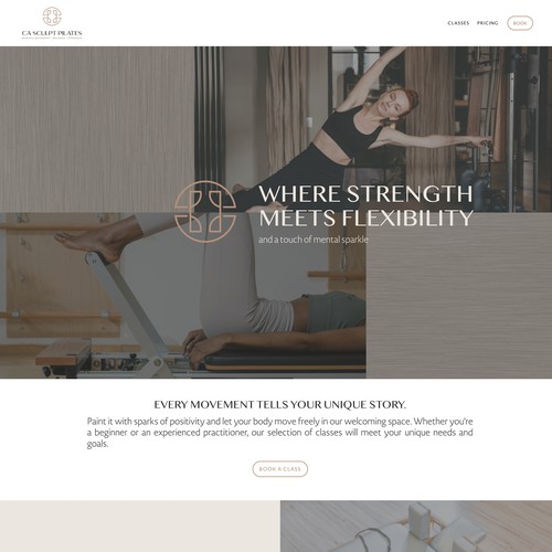 An Earthy, Mindful Design for CA Sculpt Pilates