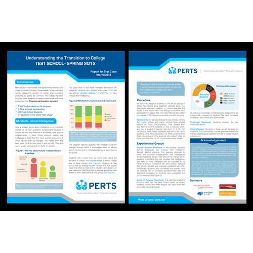 Report design for PERTS (Project for Education Research That Scales)