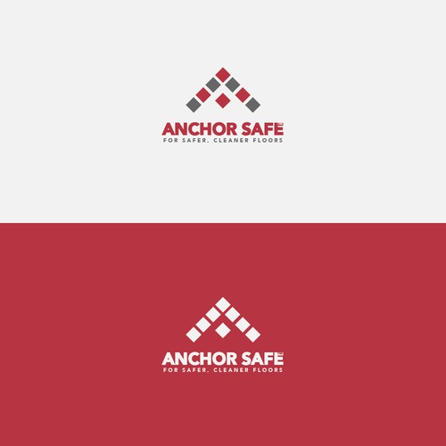 Anchor safe bold logo with piktogram A