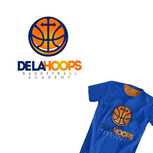 Create the next logo for De La Hoops Basketball Academy