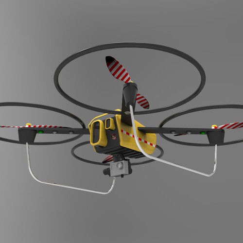 Concept design for an industrial drone / quadcopter