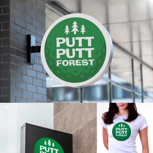 logo for putt putt forest