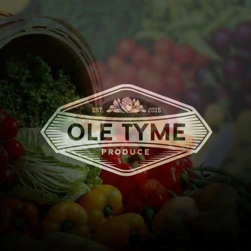 Create a vintage look for a produce company