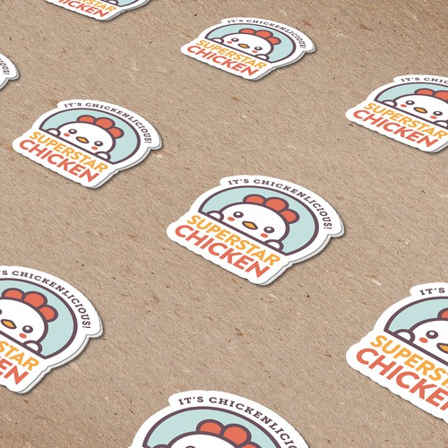 Super Star Chicken Stickers