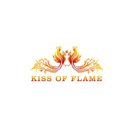 Logo design for "Kiss of Flame"