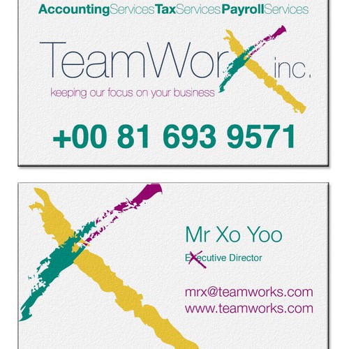 Help TeamWorks, Inc. with a new logo and business card