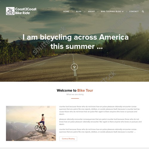 bicycle wordpress theme design