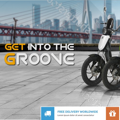 AWESOME Banner for E-bike Scooter Website