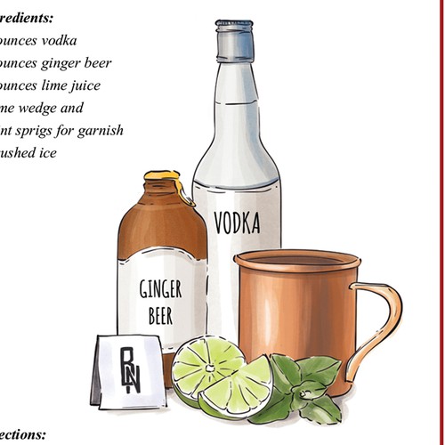 Cocktail Recipe Pamphlet