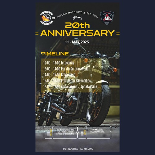 20Th Anniversary Motorcycle Event