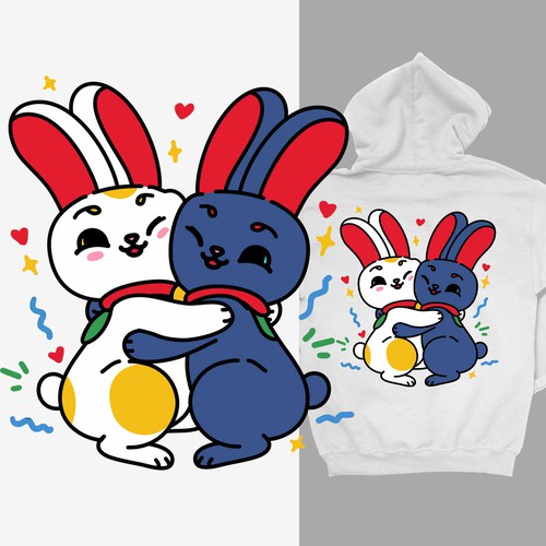 Bunny Maneki Neko Hugg