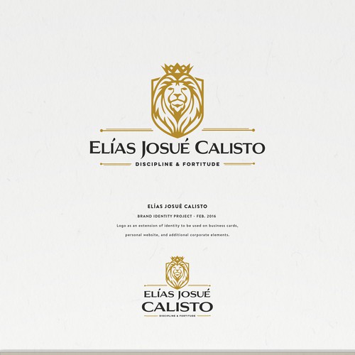 Bold logo design with lion