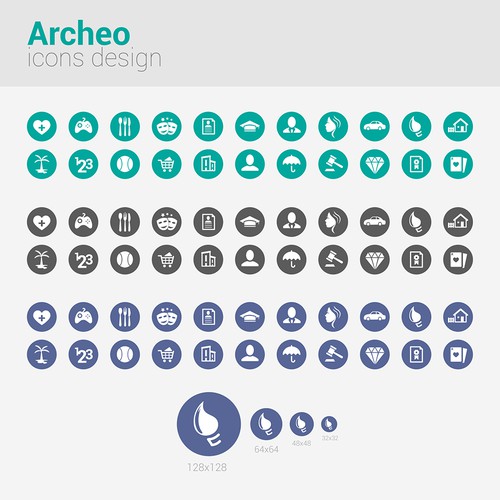 Archeo needs a new icon or button design