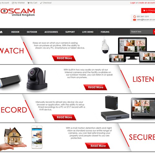 web banner for foscam