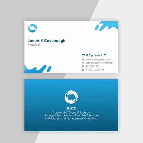 Business card design for IT Company