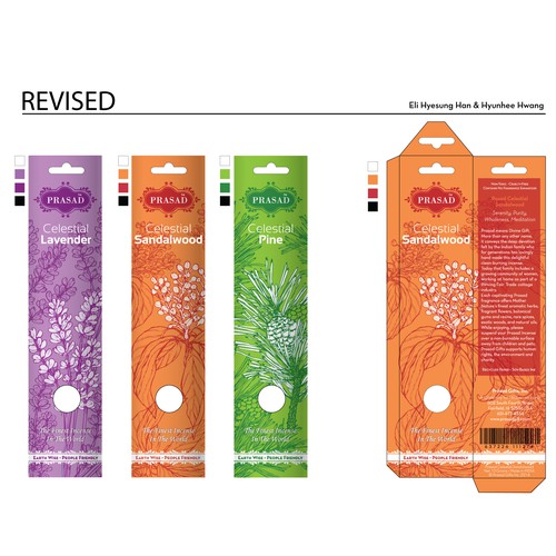 Create A Beautiful New Package For Our Widely Distributed Incense Line