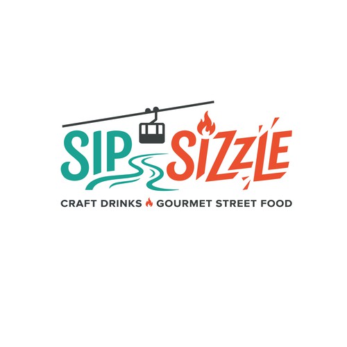 concept de logo Sip & Sizzle