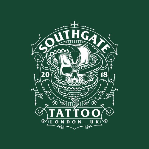 Vintage Shirt Design For Tattoo Shop
