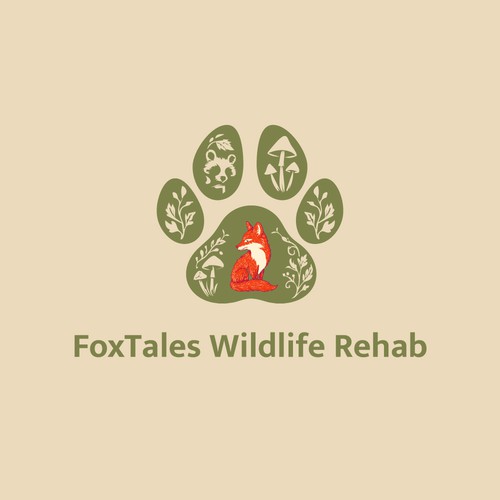 FoxTales Wildlife Rehab Logo Design