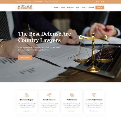 Figma Law Firm Website Design