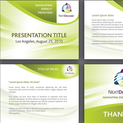 Professional Powerpoint Template Design