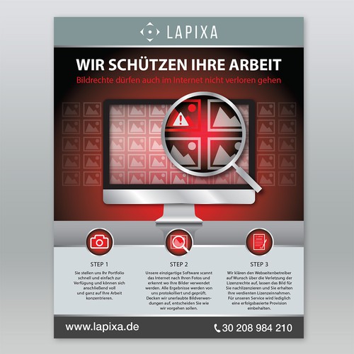 Advertisement for Lapixa GmbH