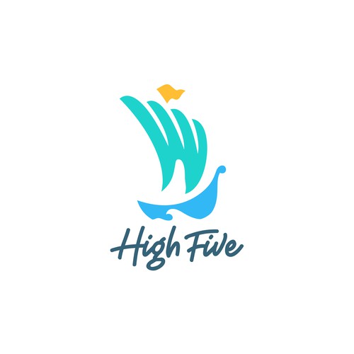 High Five Sailboat Logo