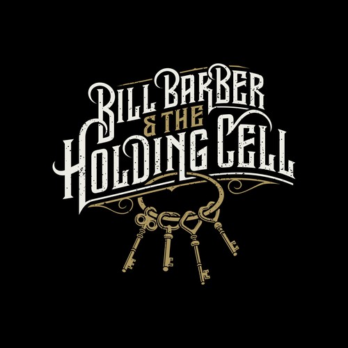 Logo design for a southern rock band called BILL BARBER & THE HOLDING CELL.