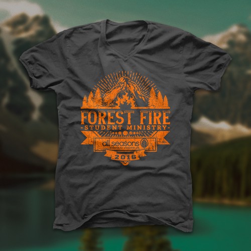 Outdoor Forest Fire Student Ministry T-shirt I